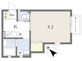 ルミエール【102号室】の間取り