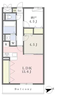 MISTRAL三左衛門Ⅰ【305号室】の間取り