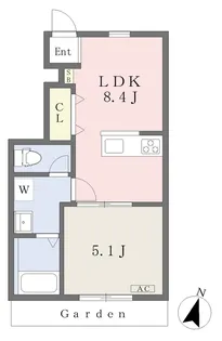 BELGRAVIA YANAIMACHI PREMIUM【101号室】の間取り