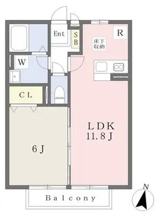 セジュール前川Ⅲ【102号室】の間取り