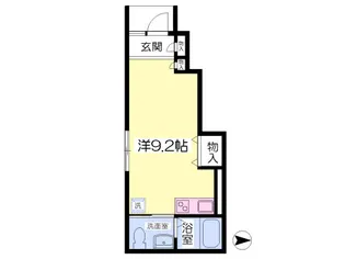 Crescent【102号室】の間取り