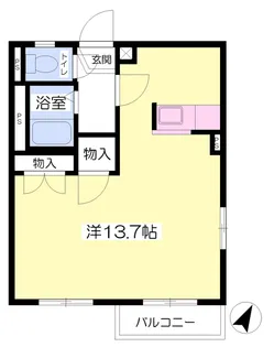 エステート麗A棟【2階】の間取り