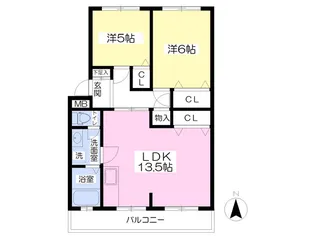 アイリッシュコート正円寺【201号室】の間取り