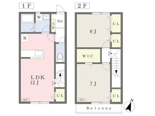EARL’S COURT衣山Ⅰ【103号室】の間取り