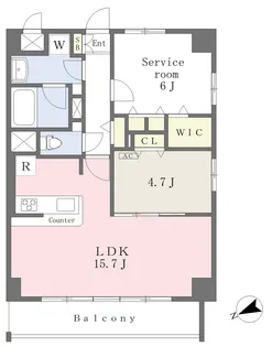 エスペーロたつの町【406号室】の間取り