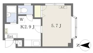 GRACE高砂【101号室】の間取り
