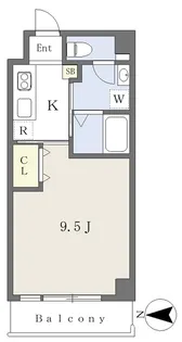 グランテージ千舟【202号室】の間取り