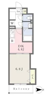 Die Natur【602号室】の間取り