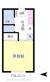 高立ハイム【105号室】の間取り
