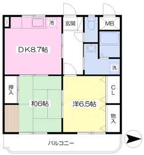 メゾン・デ・フルール【103号室】の間取り