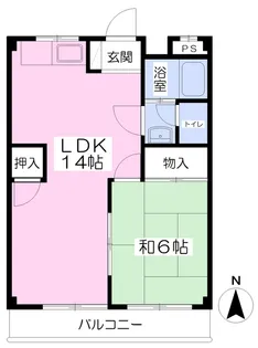 空港サヤハイツ【202号室】の間取り