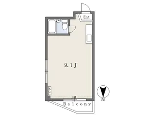 ピカデリーサーカス緑町【305号室】の間取り