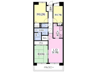 グリーンパレス【207号室】の間取り