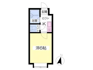 パルフェ台原【107号室】の間取り