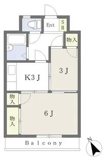 2Kの間取り画像