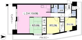 ライオンズマンション中央通【503号室】の間取り