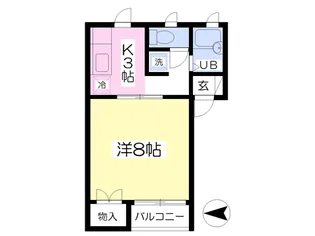 ラテールC棟【101号室】の間取り