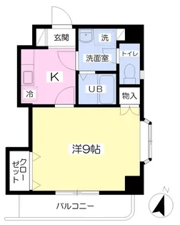 モンシャレー持田【101号室】の間取り