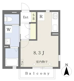 メゾンハピネス【101号室】の間取り