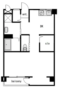 オックスフォードサーカス松山IC Ⅱ【242号室】の間取り