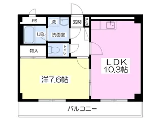 メゾンLet’s【302号室】の間取り
