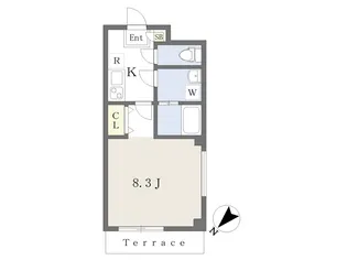 ライオンズハイツ5号棟【105号室】の間取り