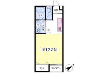 Chiaro Domani【203号室】の間取り