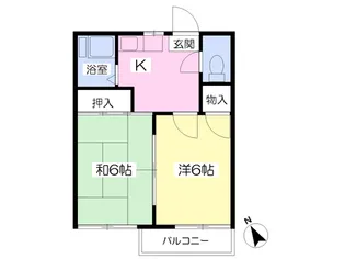 コーポアイパル【203号室】の間取り