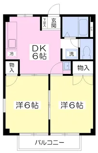 エスポワール土居田【202号室】の間取り