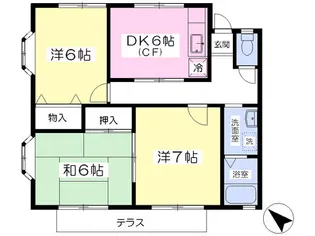 コーポHISHINUMAⅠ【105号室】の間取り