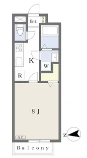 クレール洛南【102号室】の間取り