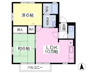 ファラオⅡ【101号室】の間取り