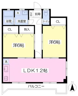 サンハイツ宮前【108号室】の間取り