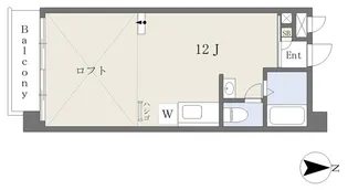 森ビル第8【208号室】の間取り