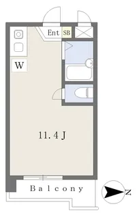 森ビル第8【507号室】の間取り