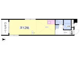 森ビル第8【603号室】の間取り