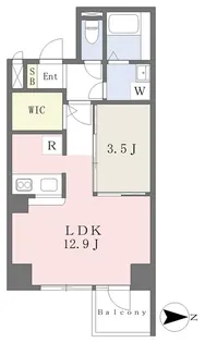 ユナイテッド勝山プレステージ【703号室】の間取り