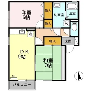 コーポ・FK A棟【201号室】の間取り