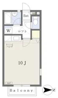 ハイツスカラ【203号室】の間取り