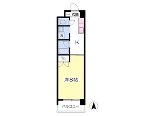 セレニテ山越【302号室】の間取り