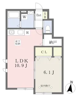 リオーネ琴【101号室】の間取り