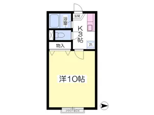 ミストラルパーク【106号室】の間取り