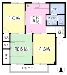 シティーハイツミトモ【103号室】の間取り