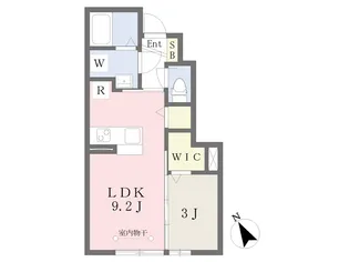 ブライトンコート北上【105号室】の間取り