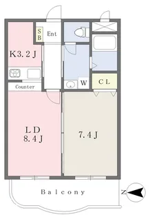 Bohemian【301号室】の間取り