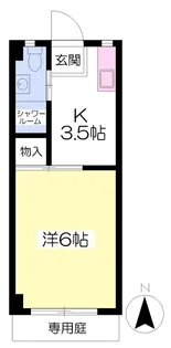 第6グリーンハイツ【107号室】の間取り