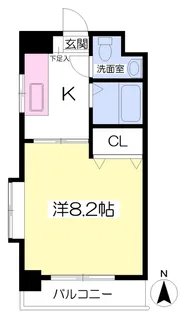 リスブラン21【202号室】の間取り