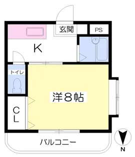 リスブラン21【403号室】の間取り