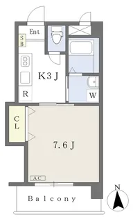 リーブル高砂【303号室】の間取り