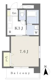リーブル高砂【601号室】の間取り